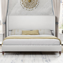 Alcorn upholstered platform deals bed